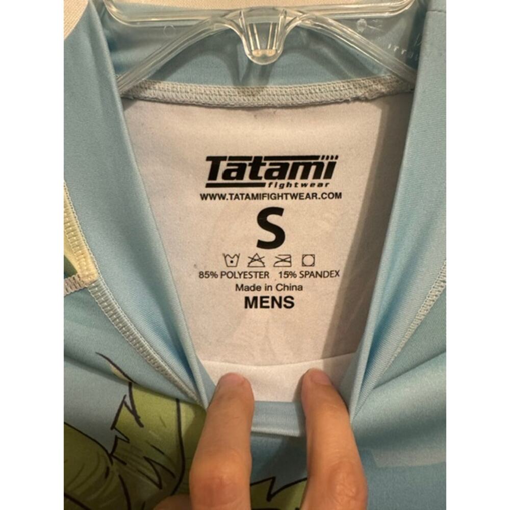 Tatami Fightwear Men’s S BJJ Rash Guard Turtle Jiu Jitsu Long Sleeve - Picture 3 of 3